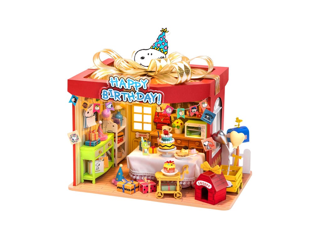 PEANUTS - Birthday Party - Wood Model Kit