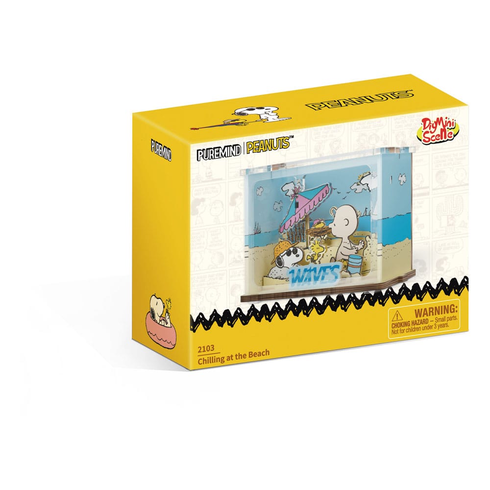 PEANUTS - Mini Scene Chilling At The Beach - Wood Model Kit