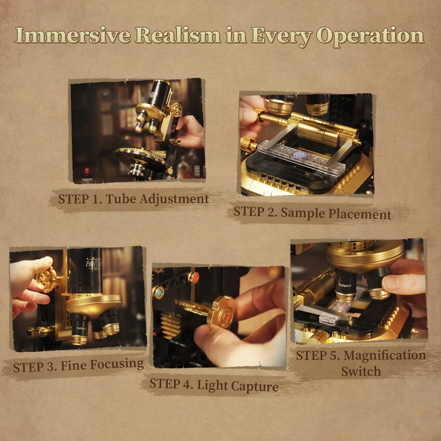 PANTASY - Microscope - Building block 1107 pcs