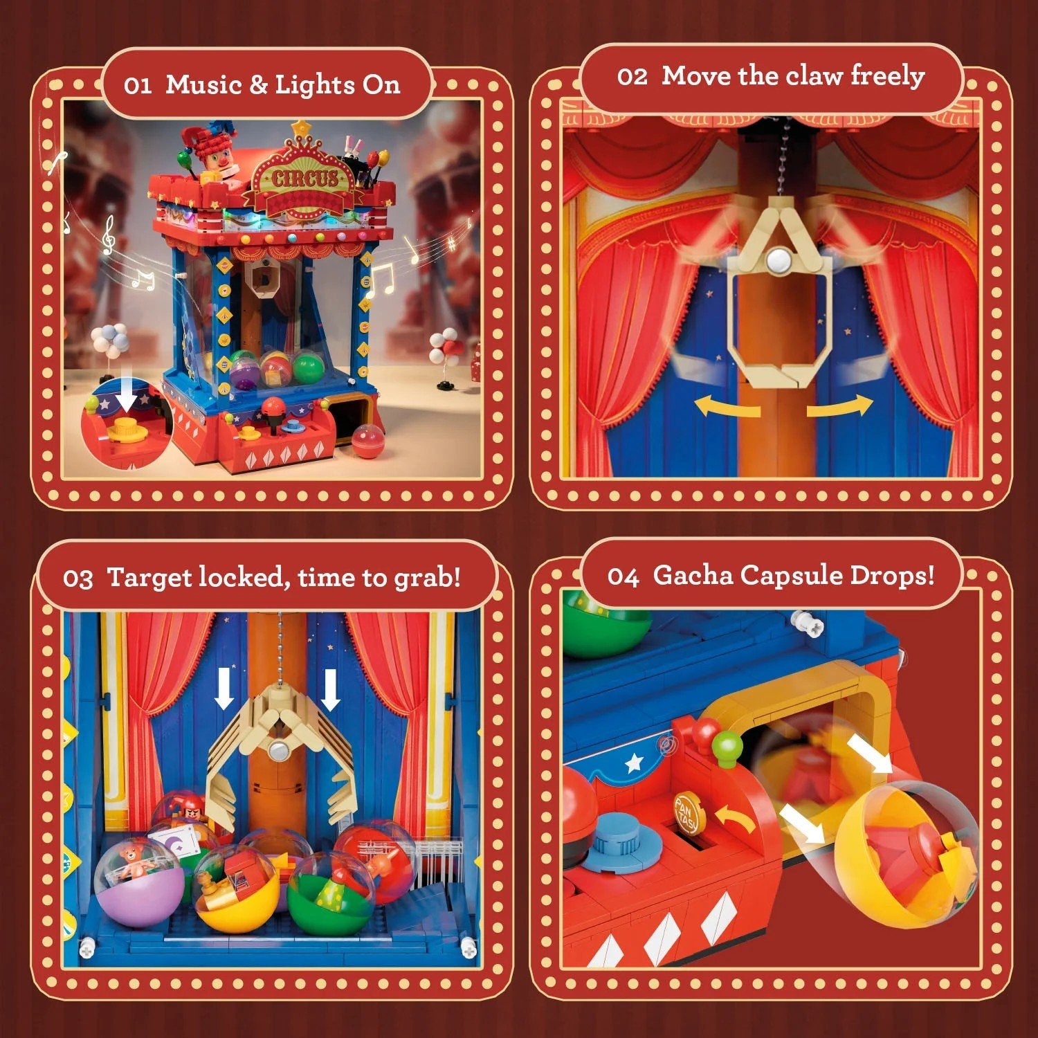 PANTASY - Claw Machine - Building block 1090 pcs