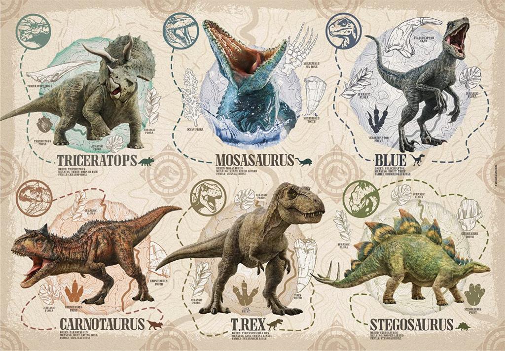 JURASSIC WORLD - Dinosaurs - Puzzle 104P