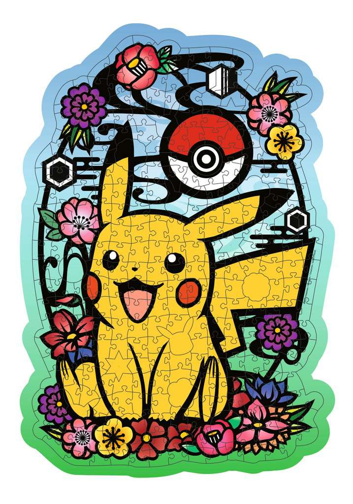 POKEMON - Pikachu - Puzzle forme en bois 300P