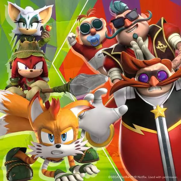 SONIC PRIME - Les aventures de Sonic - 3 Puzzle 49P
