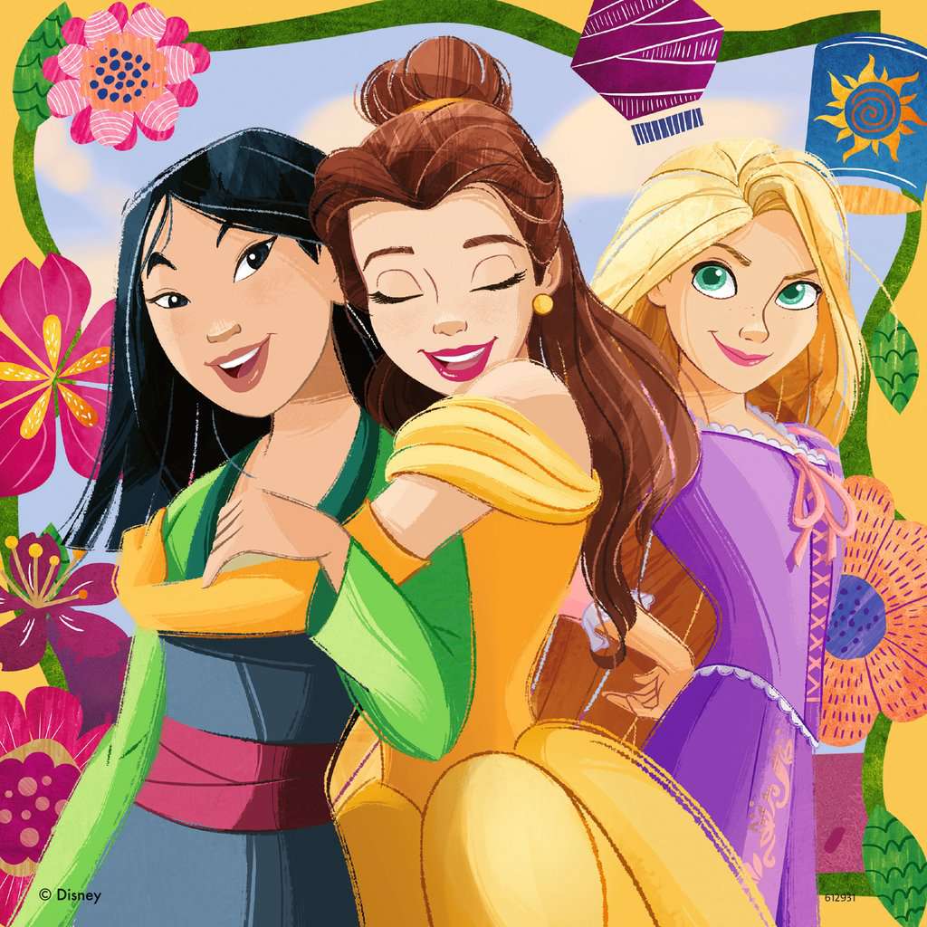 DISNEY PRINCESS - Girl Power - 3 Puzzle 49P