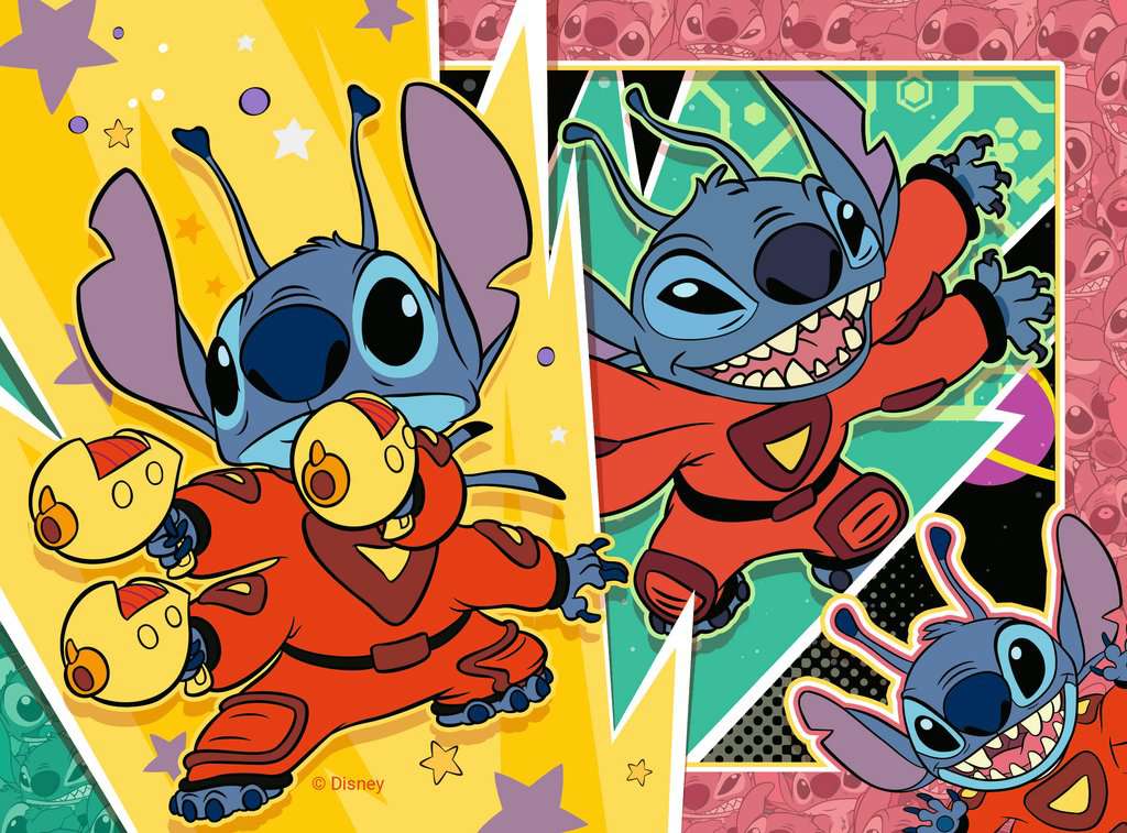 LILO & STITCH - 4 Puzzle 12/16/20/24P - Stitch