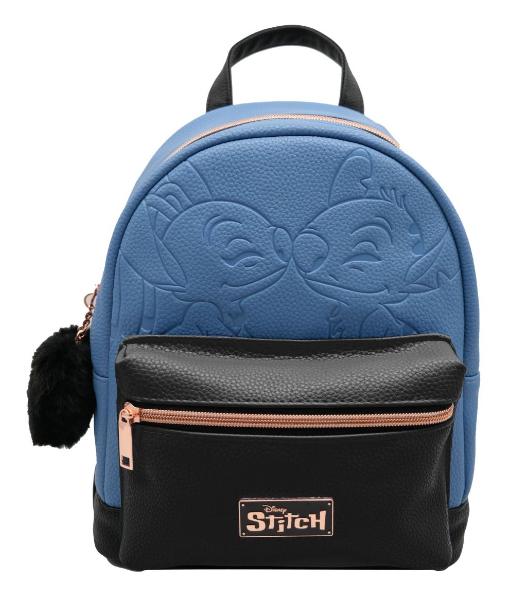 STITCH & ANGEL - Blue & Black - BackPack '28x22x11cm'