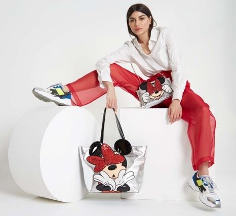 DISNEY - Silver Tote Bag Minnie 'Danielle Nicole'