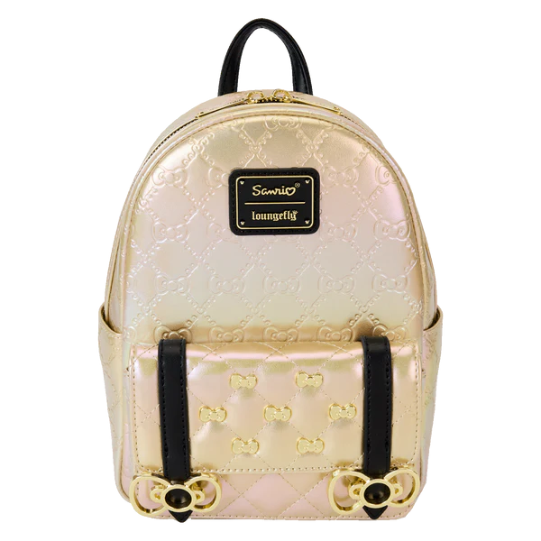 SANRIO - 50th Anniversary - Mini Backpack Metallic Gold LoungeFly