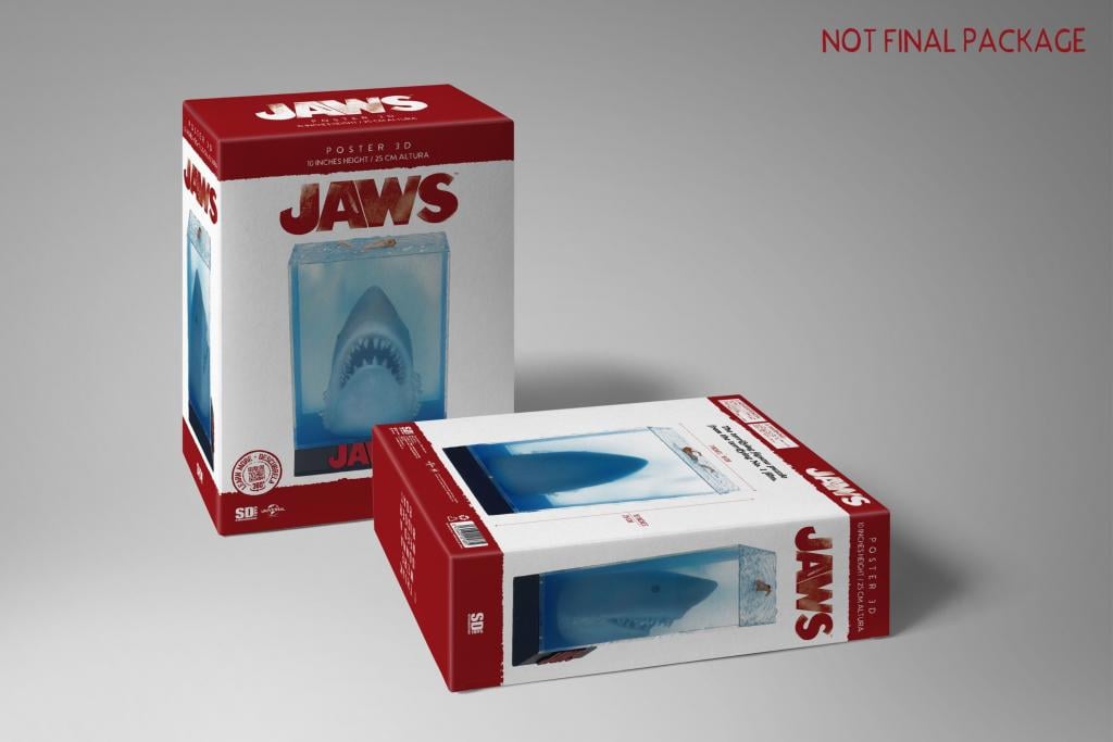JAWS - Poster 3D - 25cm