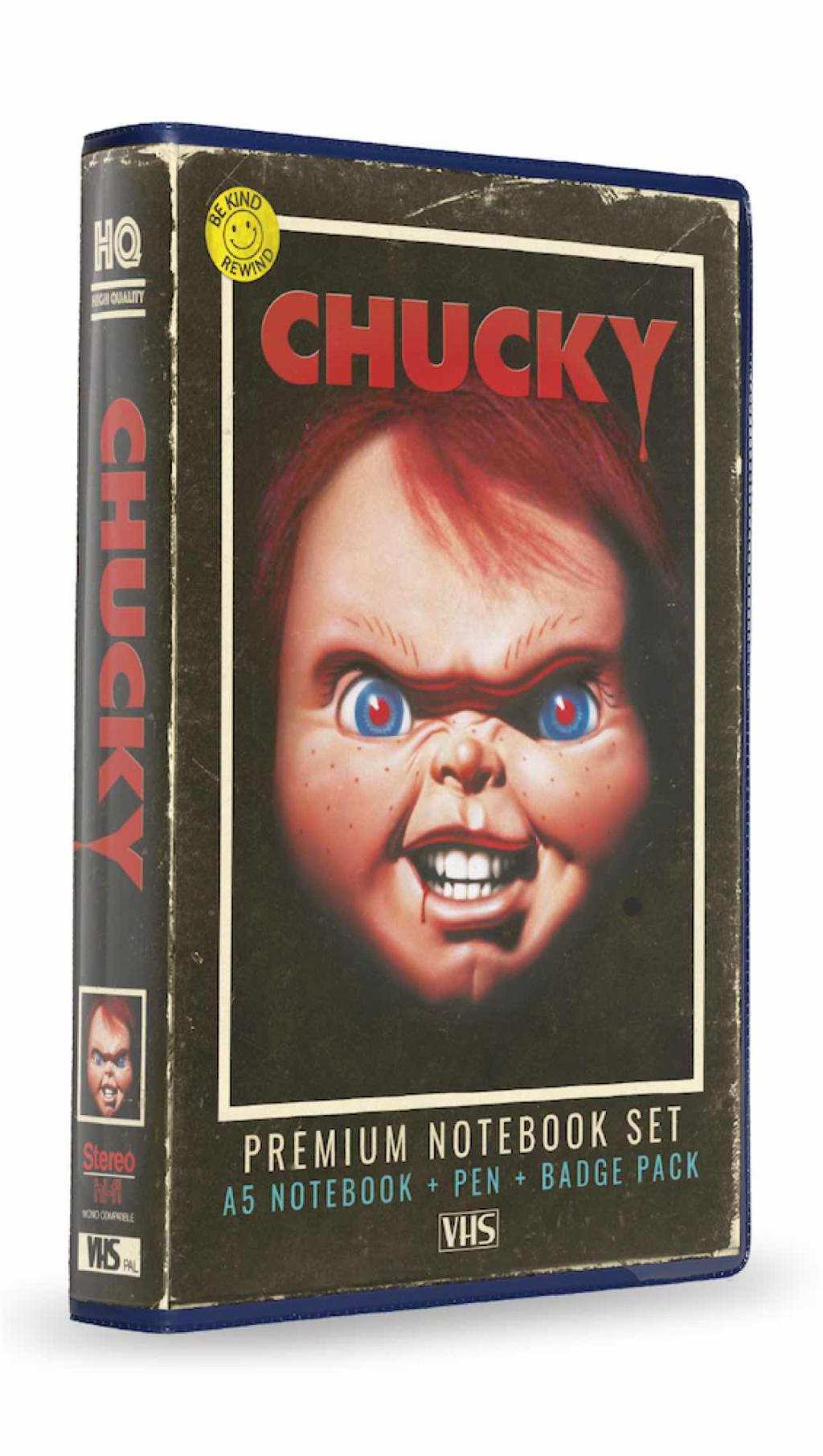 CHUCKY - Set VHS - Stationery Set (Notebook, Badges and Pen)