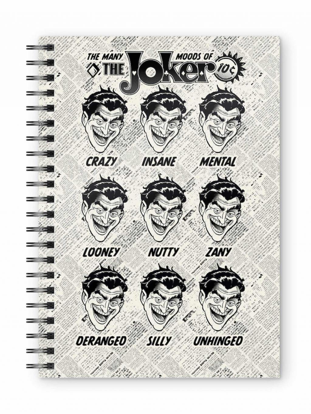 DC COMICS - Joker Faces - A5 Spiral Notebook