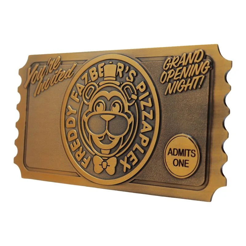 FNAF - Pizzaplex Opening Night Ticket - Replica Limited Edition