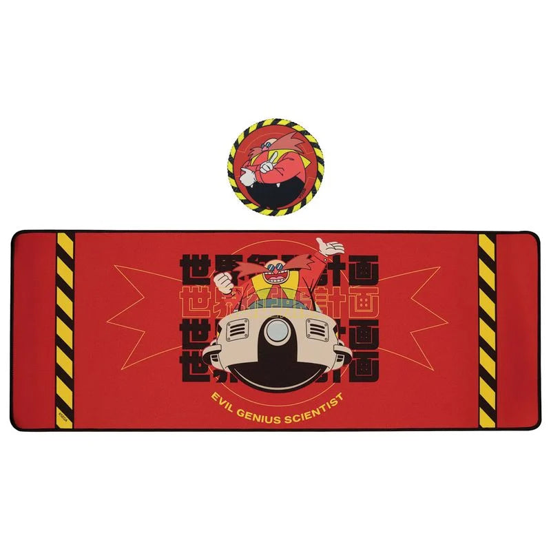 SONIC - Dr. Eggman - XL Desktop Mat + 1 Coaster