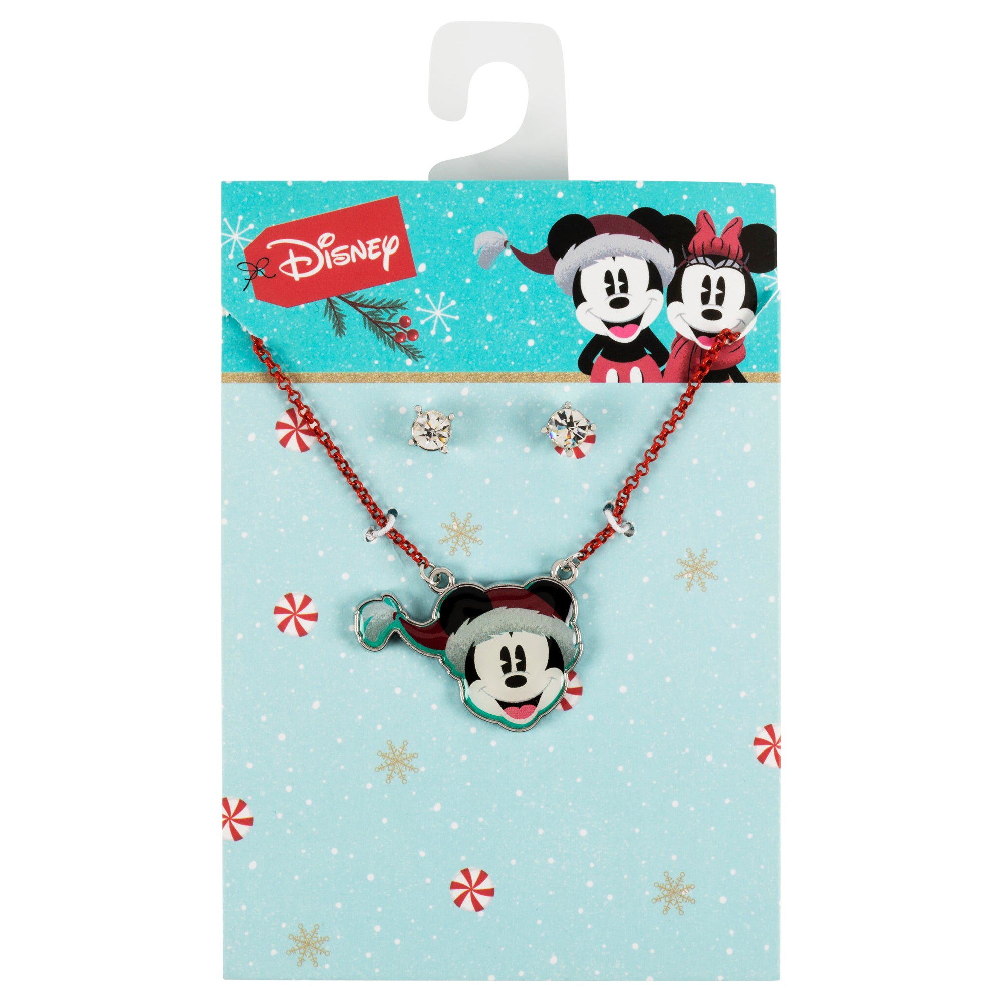 MICKEY - Xmas Set - Necklace + Pair of Stud Earrings