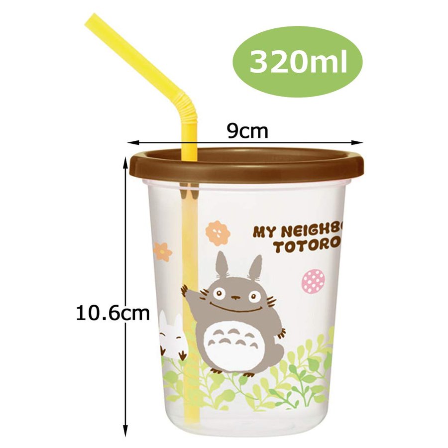 STUDIO GHIBLI - Totoro - Set of 3 Cup with lid and straw 320ml