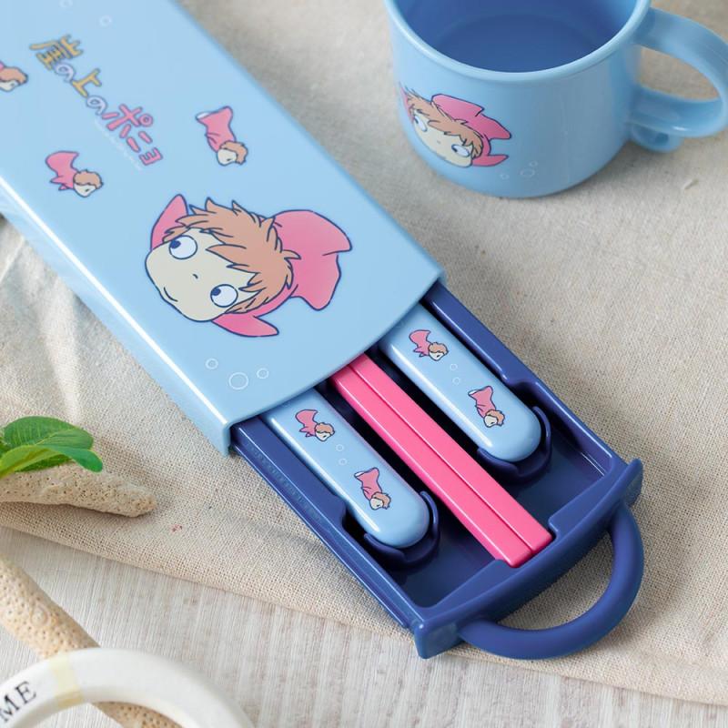 PONYO SUR LA FALAISE - Ponyo - Set baguettes cuillère et fourchette