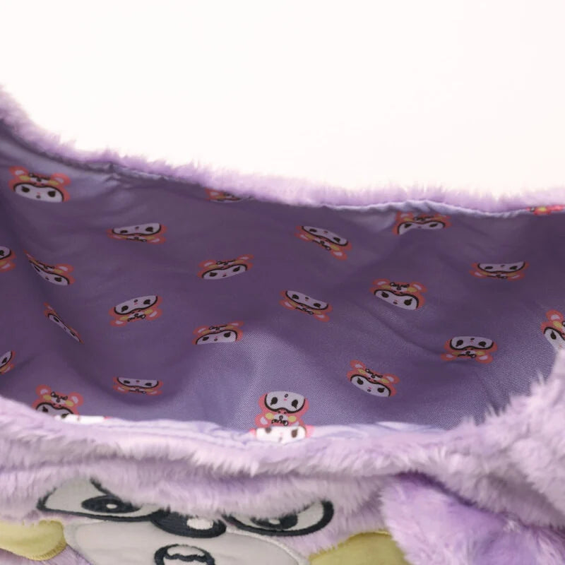 SANRIO - Kuromi - Mini Fur Tote bag