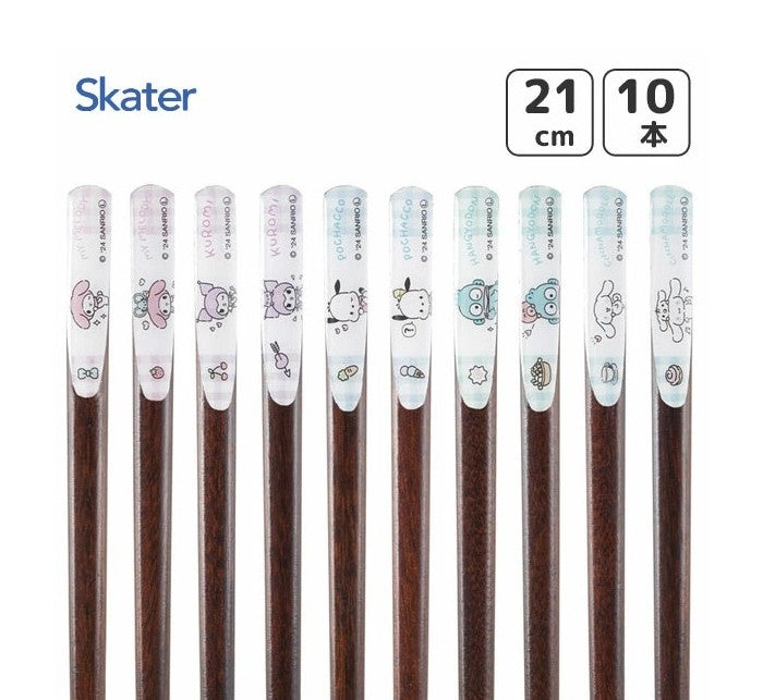 SANRIO - Set of 10 collectible chopsticks 21cm