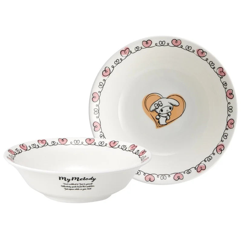 HELLO KITTY - My Melody - Deep plate "Bone China" 16.7x4.5cm
