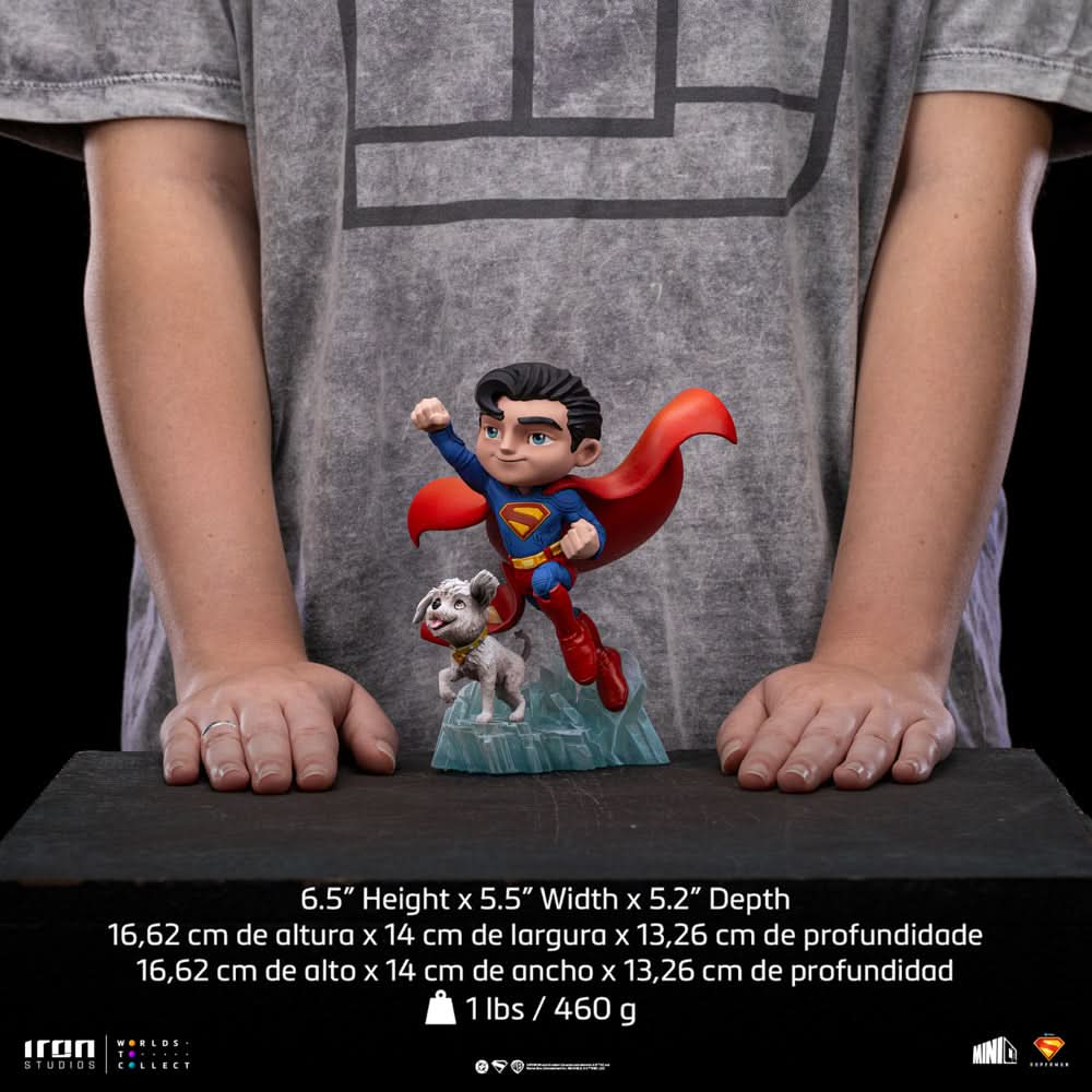 DC COMICS - Superman & Krypto - Minico Mini Figure 17 cm