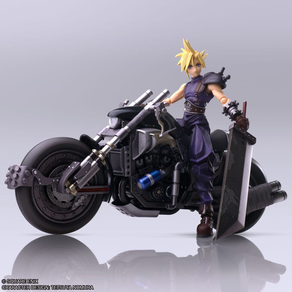 FINAL FANTASY VII - Cloud & Hardy-Daytona - Figure Bring Arts 15cm