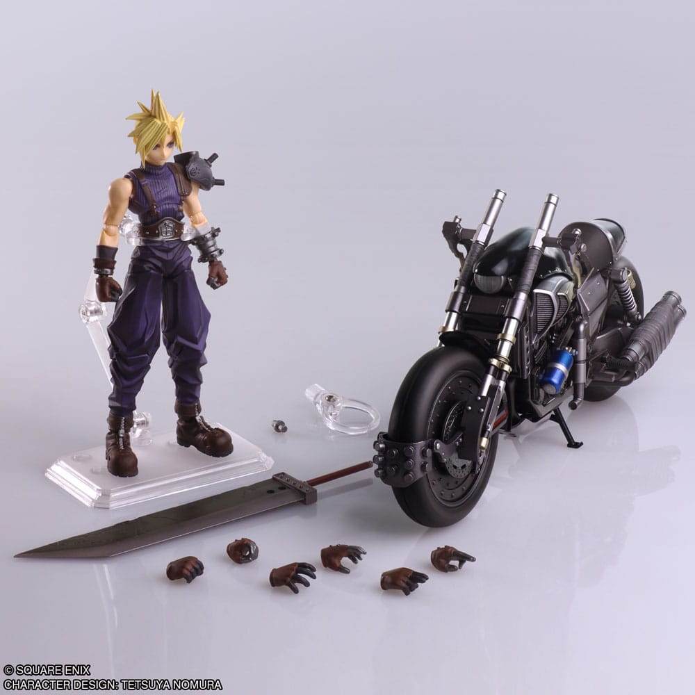 FINAL FANTASY VII - Cloud & Hardy-Daytona - Figure Bring Arts 15cm