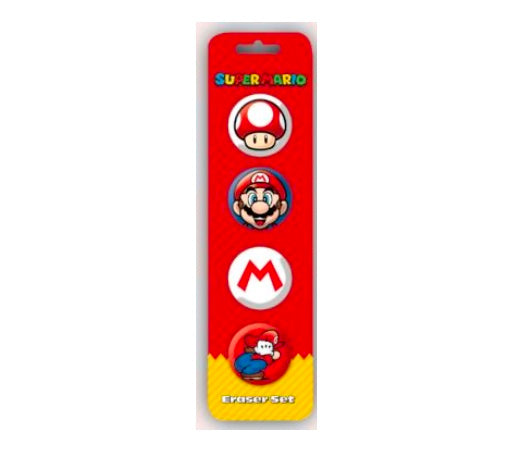 NINTENDO - Super Mario - Eraser Set