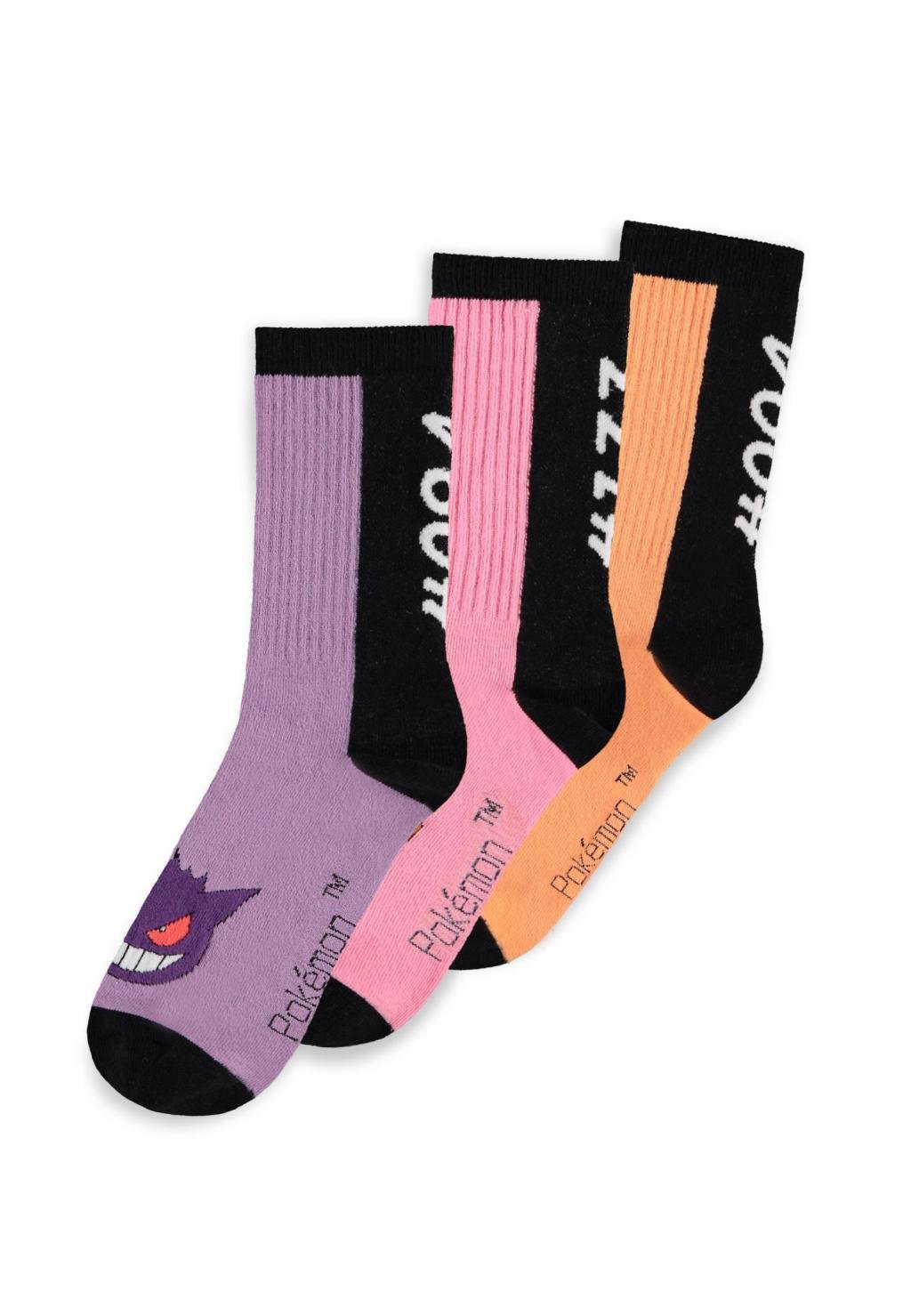 POKEMON - Trio Color - Pack of 3 pairs of Sport socks (S 3-5)