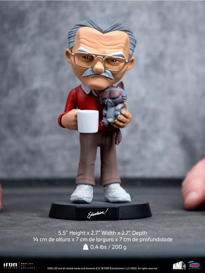 MARVEL - Stan Lee with Grumpy Cat - Figure Mini Co. 15cm