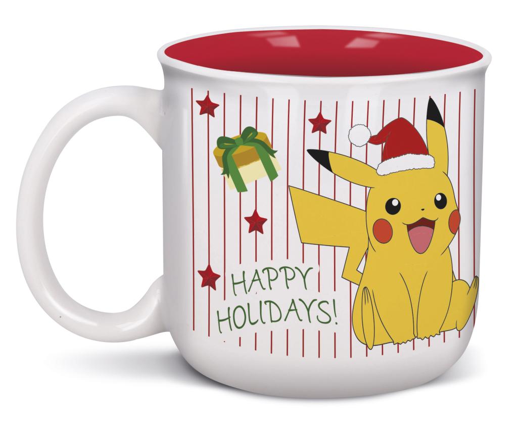 POKEMON - Xmas Pikachu - Breakfast Mug - 14oz