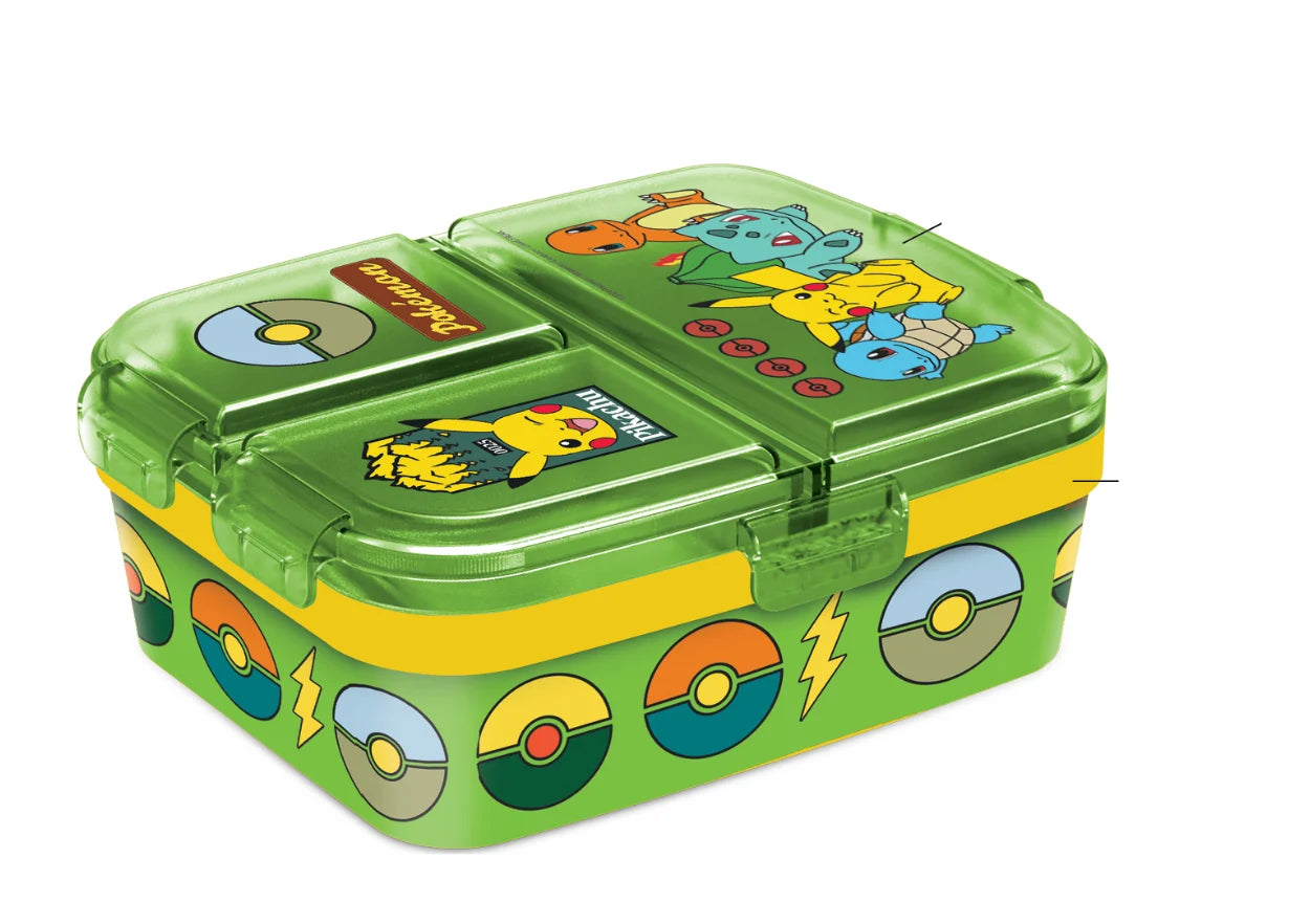 POKEMON - A wild Pikachu - Lunch Box multi compartment