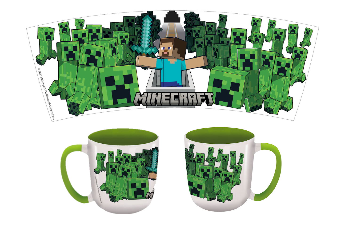 MINECRAFT - Survival Mode - Mug Elite Colored Inner - 13Oz