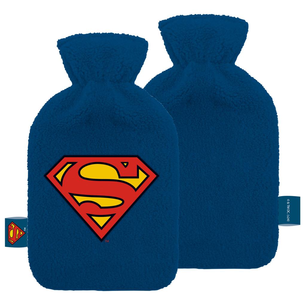 SUPERMAN - Logo - Plush & Embrosed Hot-Water Botlle