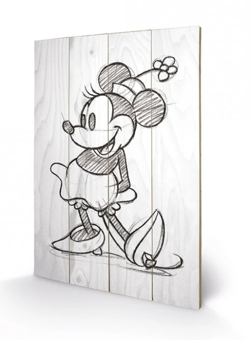 DISNEY - Printing on wood 40X59 - Minnie Mouse