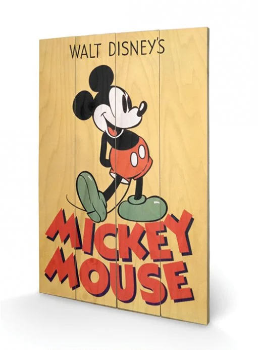 DISNEY - Printing on wood 40X59 - Mickey Mouse Color