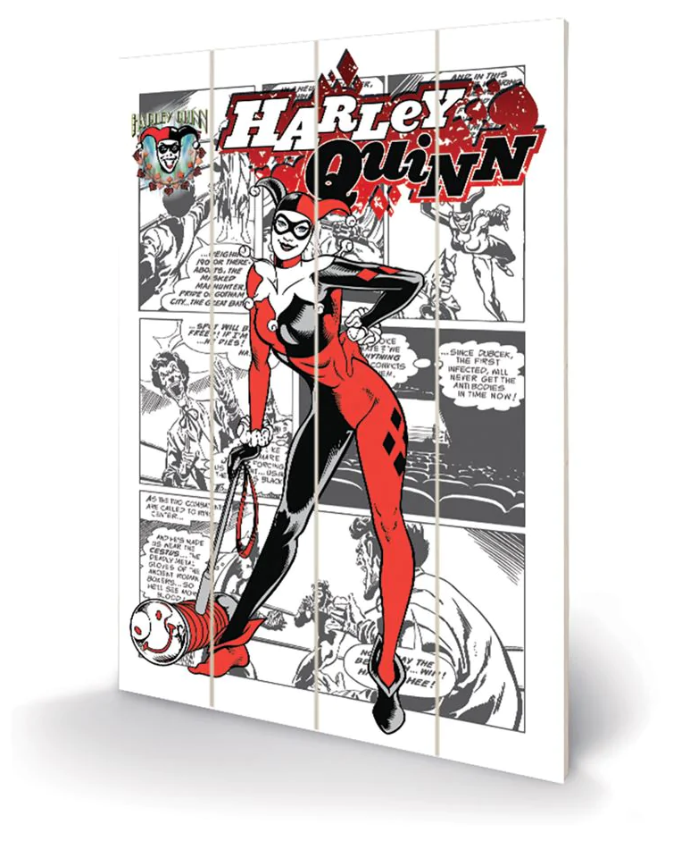 DC COMICS - Harley Quinn - Wood Print 40x59cm