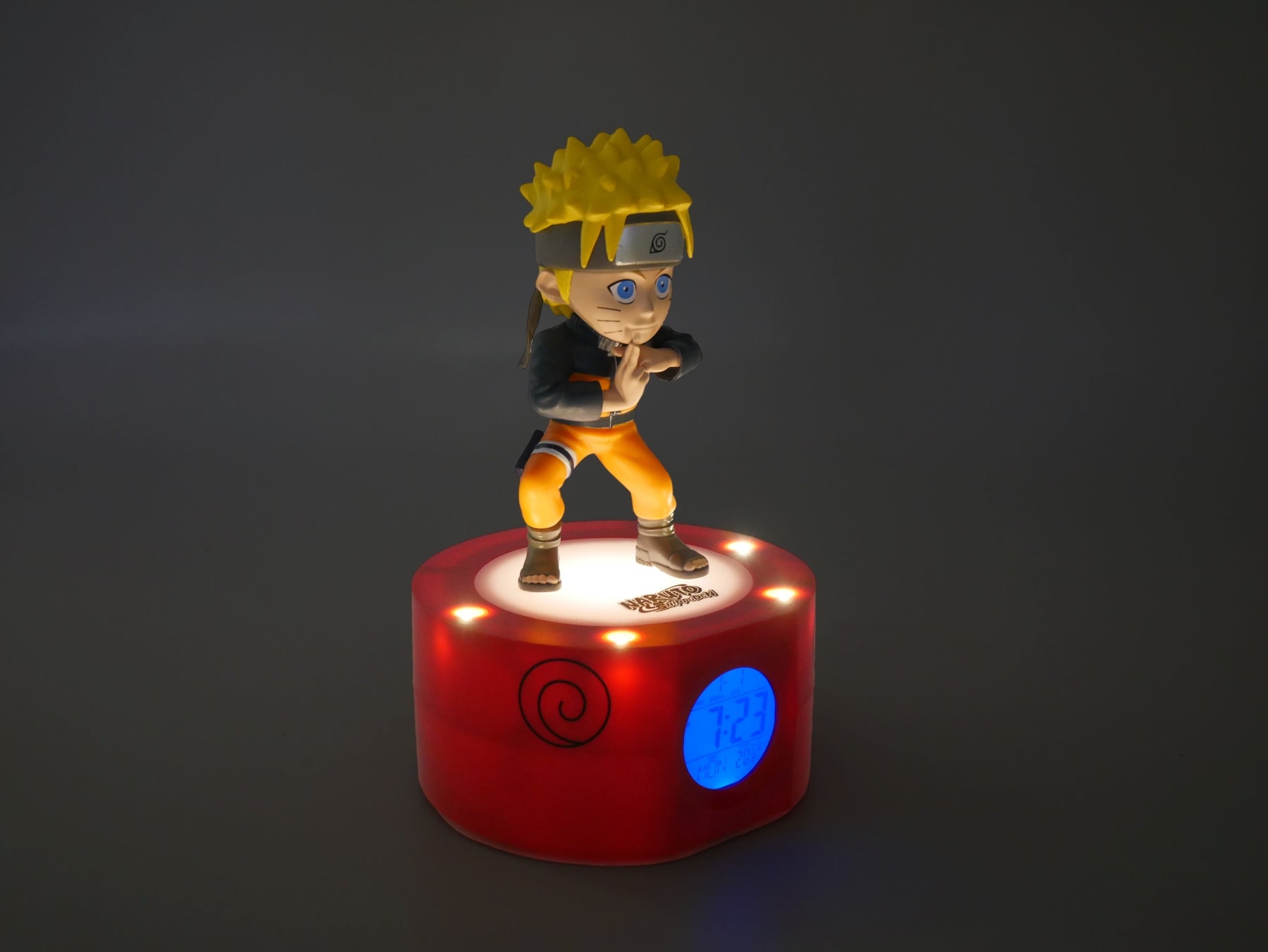 NARUTO SHIPPUDEN - LED Light-Up Alarm Clock