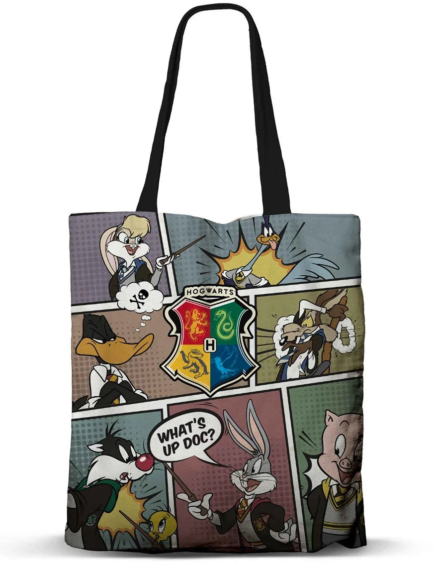 LOONEY TUNES to Hogwarts - Premium Tote Bag '40x33x1cm'