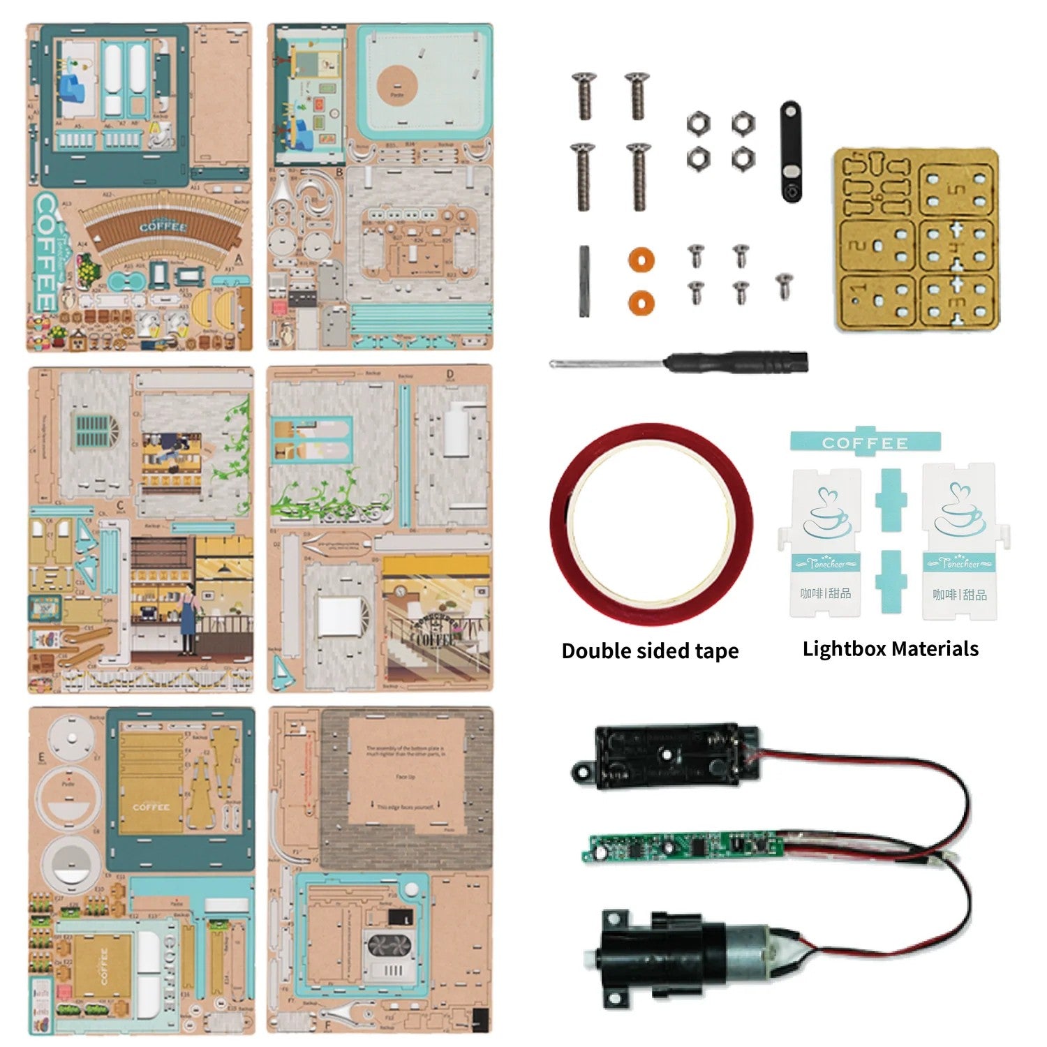 CAPE COFFEE SHOP - DIY Desktop Storage - 159pcs