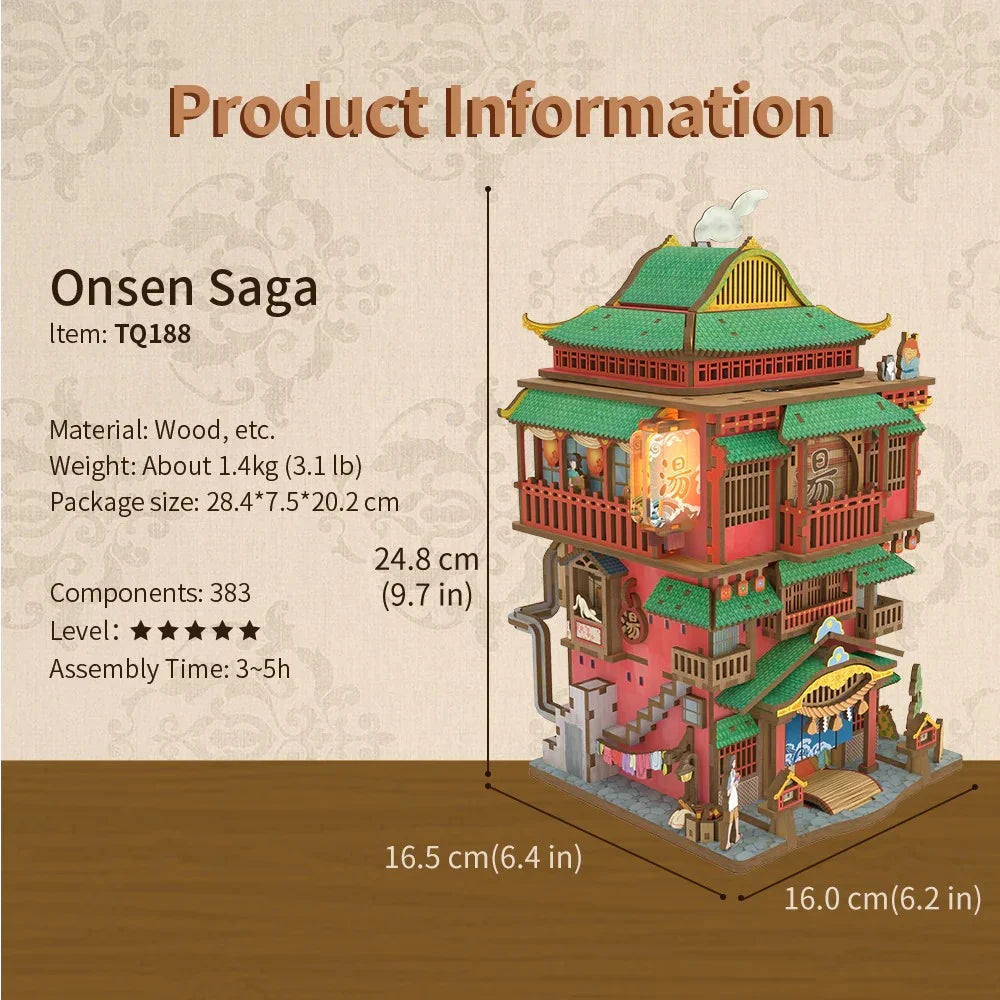 ONSEN SAGA - DIY Desktop Storage - 383pcs