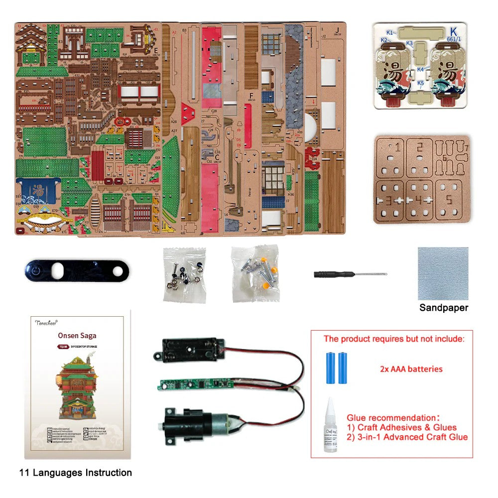 ONSEN SAGA - DIY Desktop Storage - 383pcs