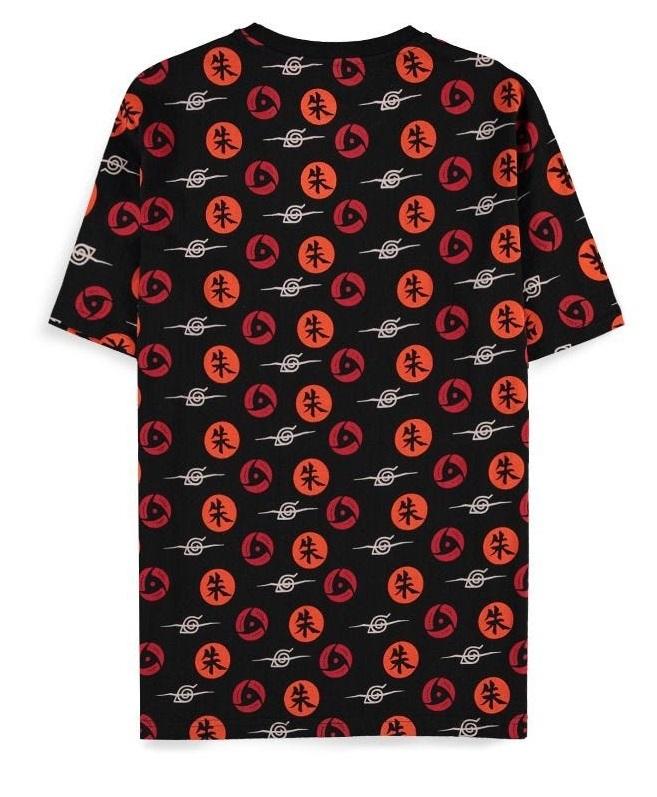 NARUTO SHIPPUDEN - Naruto Symbols - Men's Black T-shirt (XL)