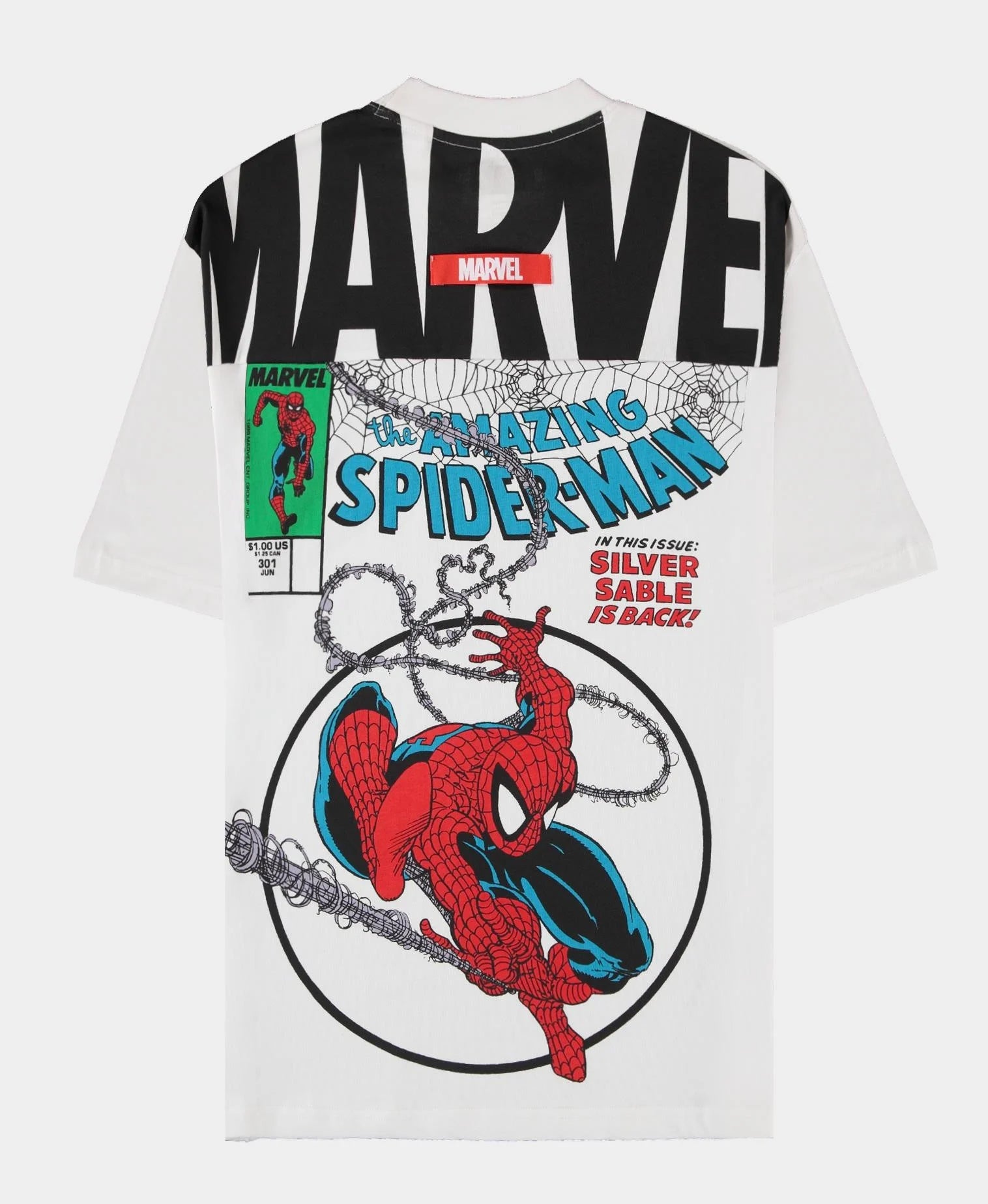 SPIDER-MAN - Split Comic - Men's T-shirt Loose Fit (XL)