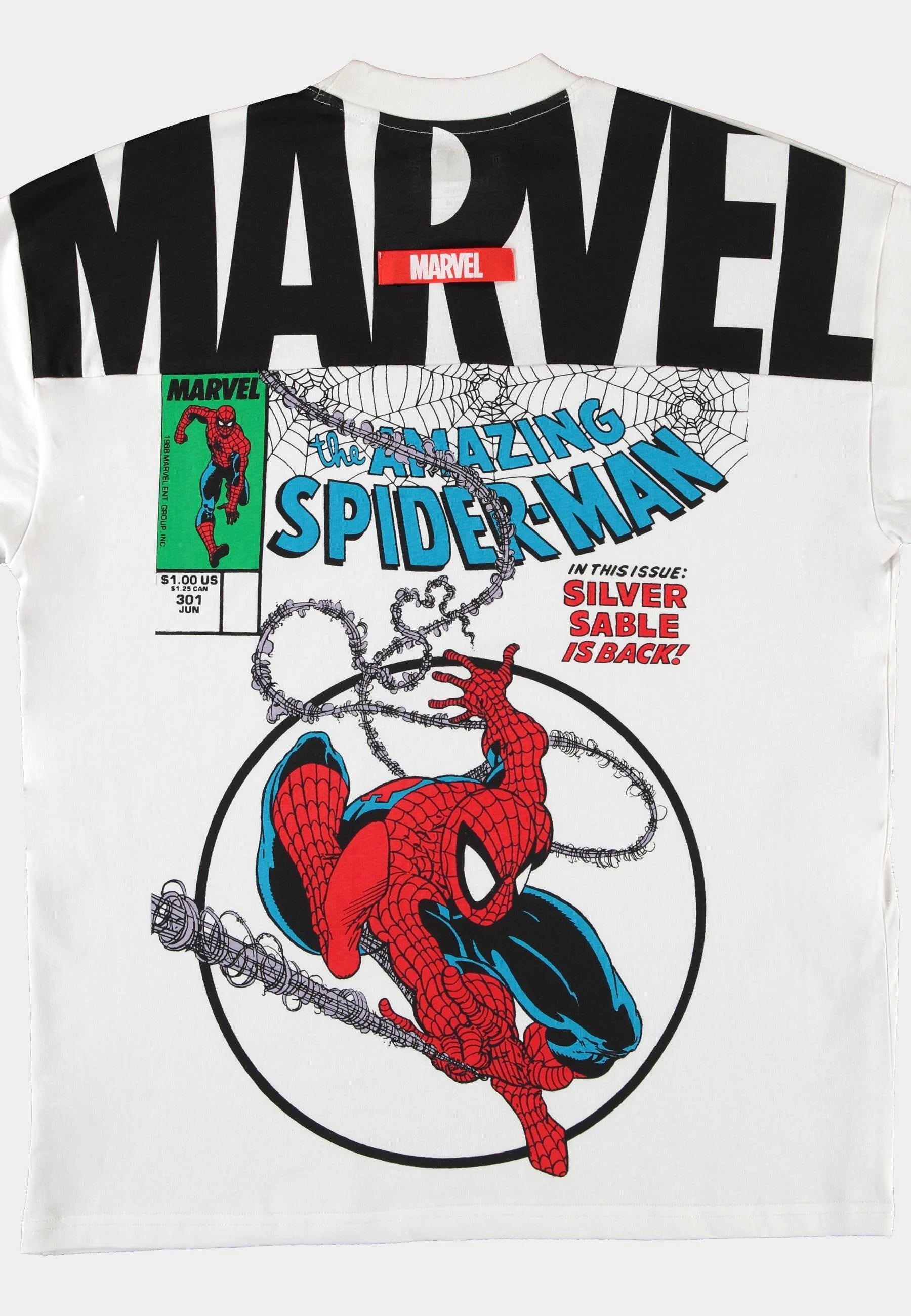 SPIDER-MAN - Split Comic - Men's T-shirt Loose Fit (XL)
