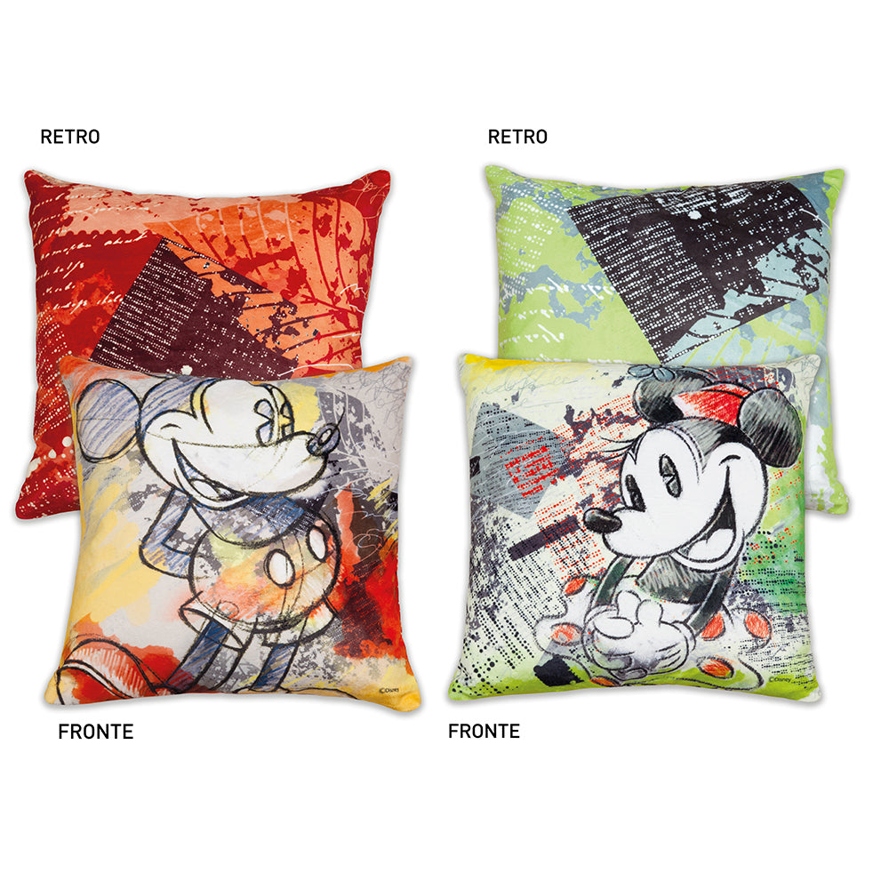 MICKEY THE TRUE ORIGINAL - Set 2 Cushion 40x40 - Red/Green