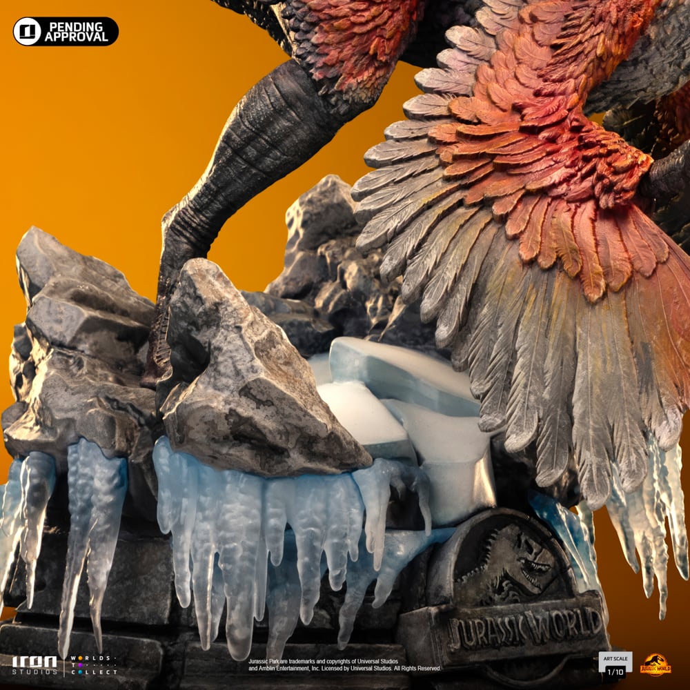 JURASSIC WORLD DOMINION - Pyroraptor - Statuette Art Scale 1/10 18.5cm