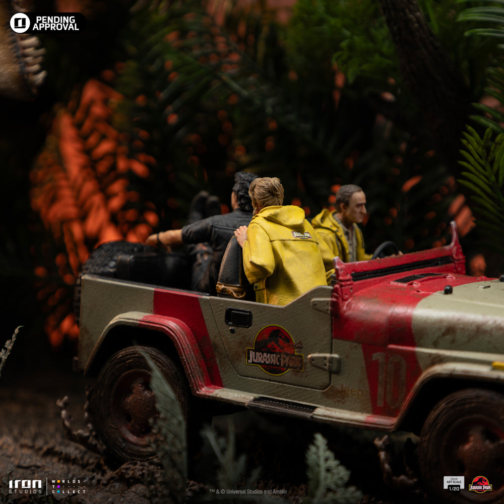 JURASSIC PARK - T-Rex Chase - Statuette Demi Art Scale 1/20 60cm
