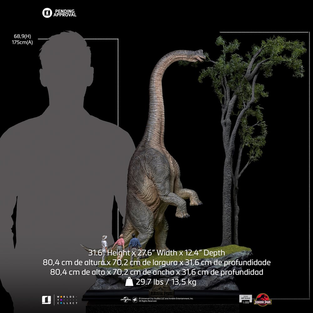 JURASSIC PARK - Welcome to Jurassic Park - Statue Demi Scale 1/20 80cm