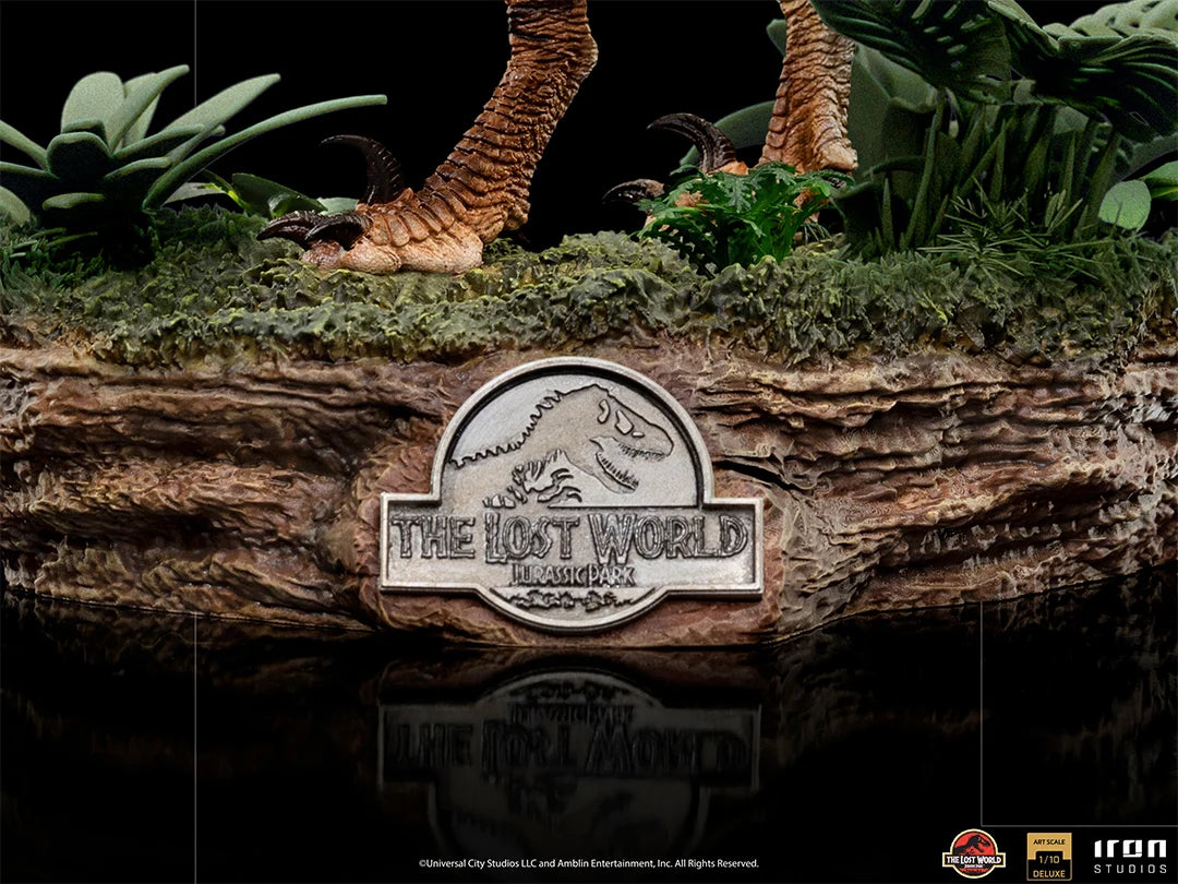 JURASSIC PARK LOST WORLD -Velociraptor Del. -Statue ArtScale 1/10 18cm