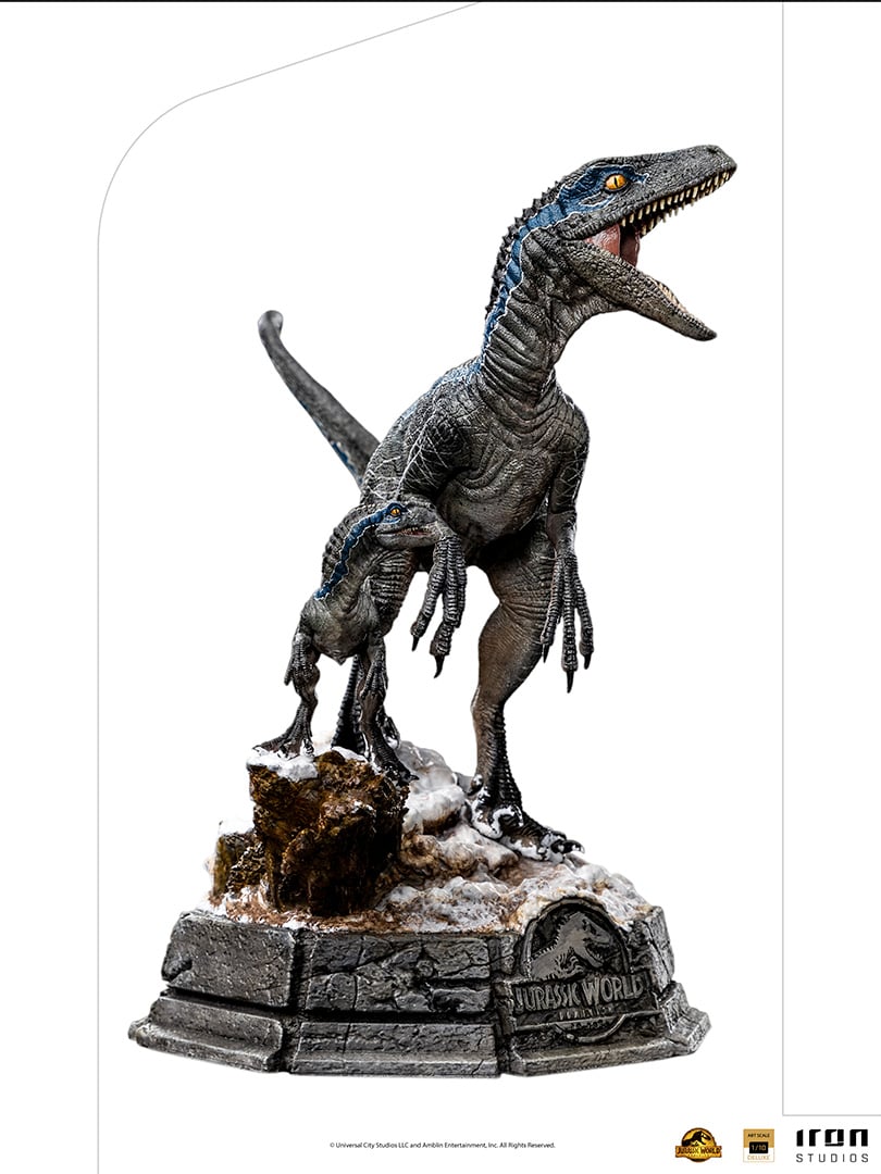 JURASSIC WORLD - Blue et Beta - Statuette Art Scale Deluxe 1/10